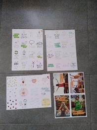 Geschenk Anhänger Postkarten