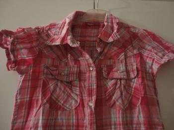 #willhelfen Gr. 152 Kleid Longbluse Bluse mit Drücker