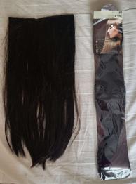 Haarteil Haarverlängerung Kunsthaar braun