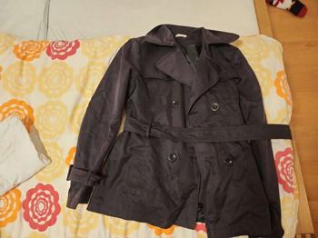 Kurzer Mantel, Frühling, Gr. 38, schwarz