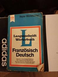 Langenscheidt Wörterbuch '' Französisch - Deutsch