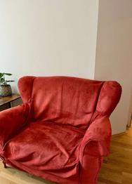Rote Retro Couch
