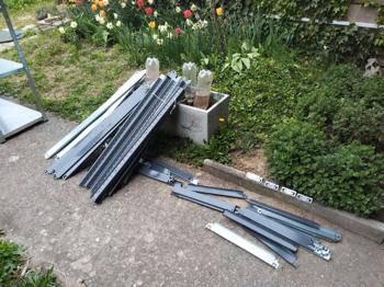 (reserviert) Schwerlastregal Steckregal aber ohne Holz-Einlegeplatte