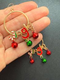 Hübsche Weihnachten Ohrringe