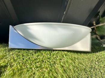 Wandleuchte Opalglas weiß satin