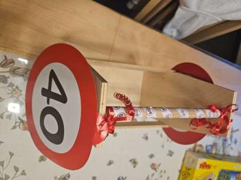 Herrenhandtasche Geburtstag 40