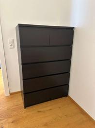 Malm Schwarzbraun Kommode