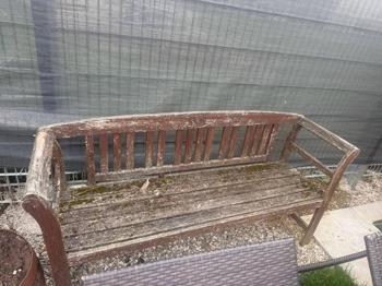 Verschenke Gartenbank