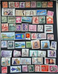 Ein paar Briefmarken Deutschland 59 Stück gestempelt postfrisch zuverschenken