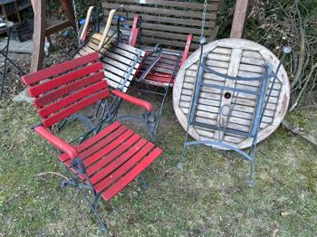 (reserviert) Gartengarnitur zu verschenken