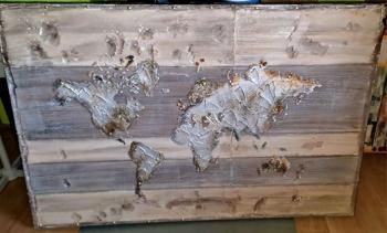 Bild 150x100 cm Weltkarte