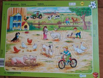 Bauernhof Puzzle mit Griffloch