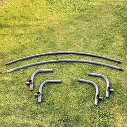 Metall Rohre gewölbt + Eckverbinder