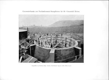 Niederösterreich Krems Gasometerbassin aus Stampfbeton für die Gasanstalt Krems 1899