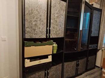 Wohnwand / Wohnzimmer in schwarz/ grau