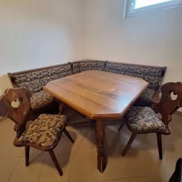 Sitzgarnitur Vollholz + Tisch und Sessel Murtal