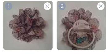 Haargummi, Haarspange oder Brosche NEU!