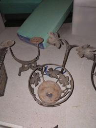 Schmiedeeisene Deko, Kerzenständer, Leuchte