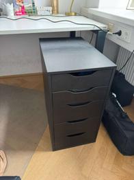 Alex Ikea schwarz Schubaldenelement
