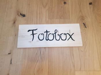 Fotobox Schild