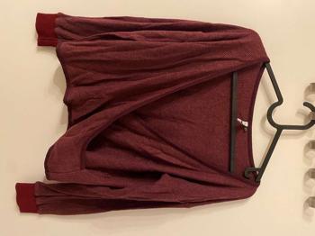 (reserviert) Weinroter dünner Pullover