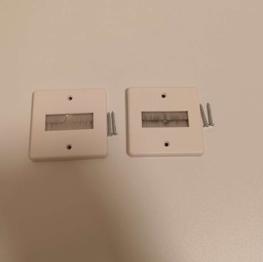 2 Stück Abdeckblenden (Kabelmanagement) mit Bürstenstreifen