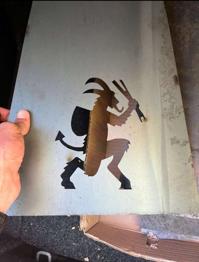 Krampusglocke, Laserschneiden