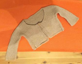 Gr. 74/80 Gestrickte warme Bolero Weste