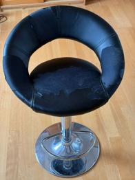 Barstuhl schwarz Barhocker höhenverstellbar