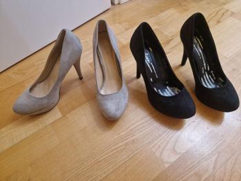 Pumps schwarz & grau