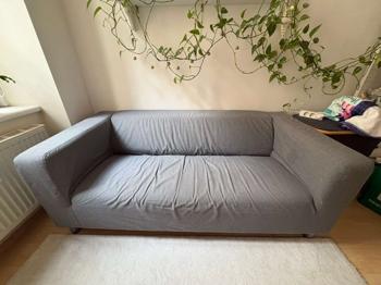 2er Sofa hellgrau