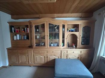 Massivholz Schrankwand