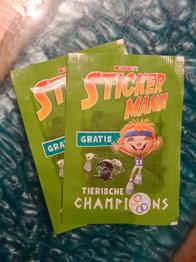 Set Tierische Champions - insgesamt 67 unterschiedliche Sticker Stickermania Sticker Mania Spar
