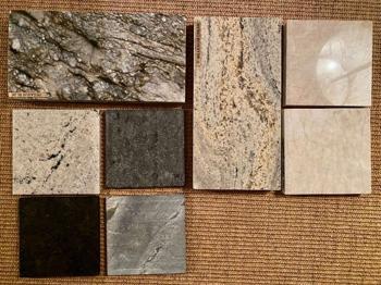 (reserviert) Verschiedene Muster Natursteine Granit und Quarzit