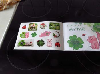Glück-Sticker zu verschenken