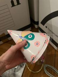 Partyhüte rosa Schmetterling mehrere 7 stück