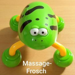 (VERSCHENKT) Massage-Tier Frosch, batteriebetrieben (2xAA erforderlich)