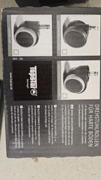 Topstar Drehstuhl-Rollen für harte Böden, zwei 5-er-Packungen