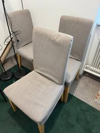 IKEA Stühle | abnehmbare Hussen | 3 Stück | gepolstert