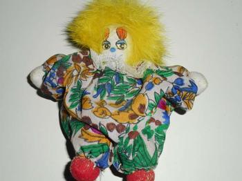 Clownfigur Dokostück ca. 10 cm hoch