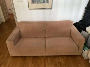 Großes Alcantara Sofa / Ausziehbar