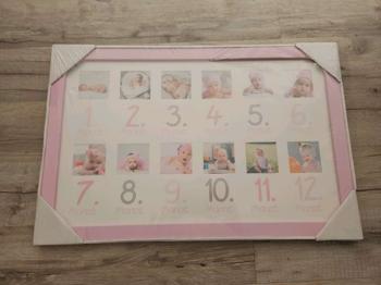 12er Bilderrahmen 47x31cm Jahr Baby Mädchen
