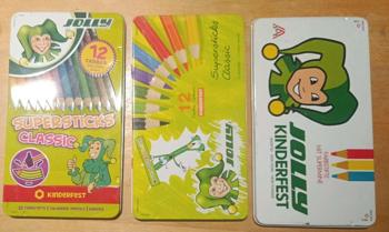 3 Stück LEERE JOLLY Blechboxen für Farbstifte