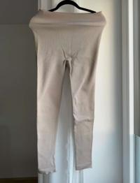 Bequeme Strech Jogginghose, Ripp-Optik Leggings, Beige, EU Größe 42/ L, 40/ L, 44/ XL