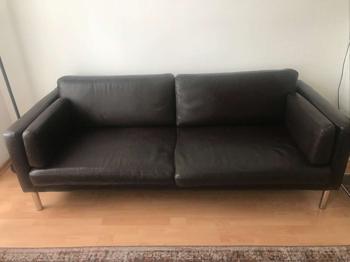 Vintage Ikea Säter Echtleder Sofa Couch