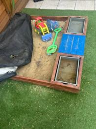 Sandkasten inkl. Abdeckung