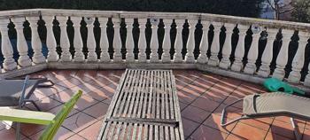 Geländer, Beton Säulen