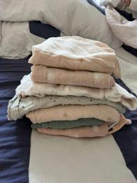 (reserviert) Musselin Tücher - 8 Stück