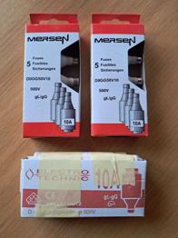 Sicherungen für Verteilerkasten 10A 500V gL/ gG