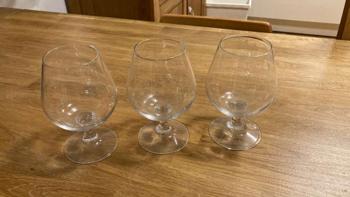3 Cognac Gläser